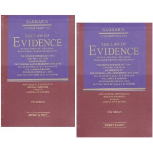 S. C. Sarkar's Commentary on The Law of Evidence [2 HB Volumes] by Sweet & Soft Publication
